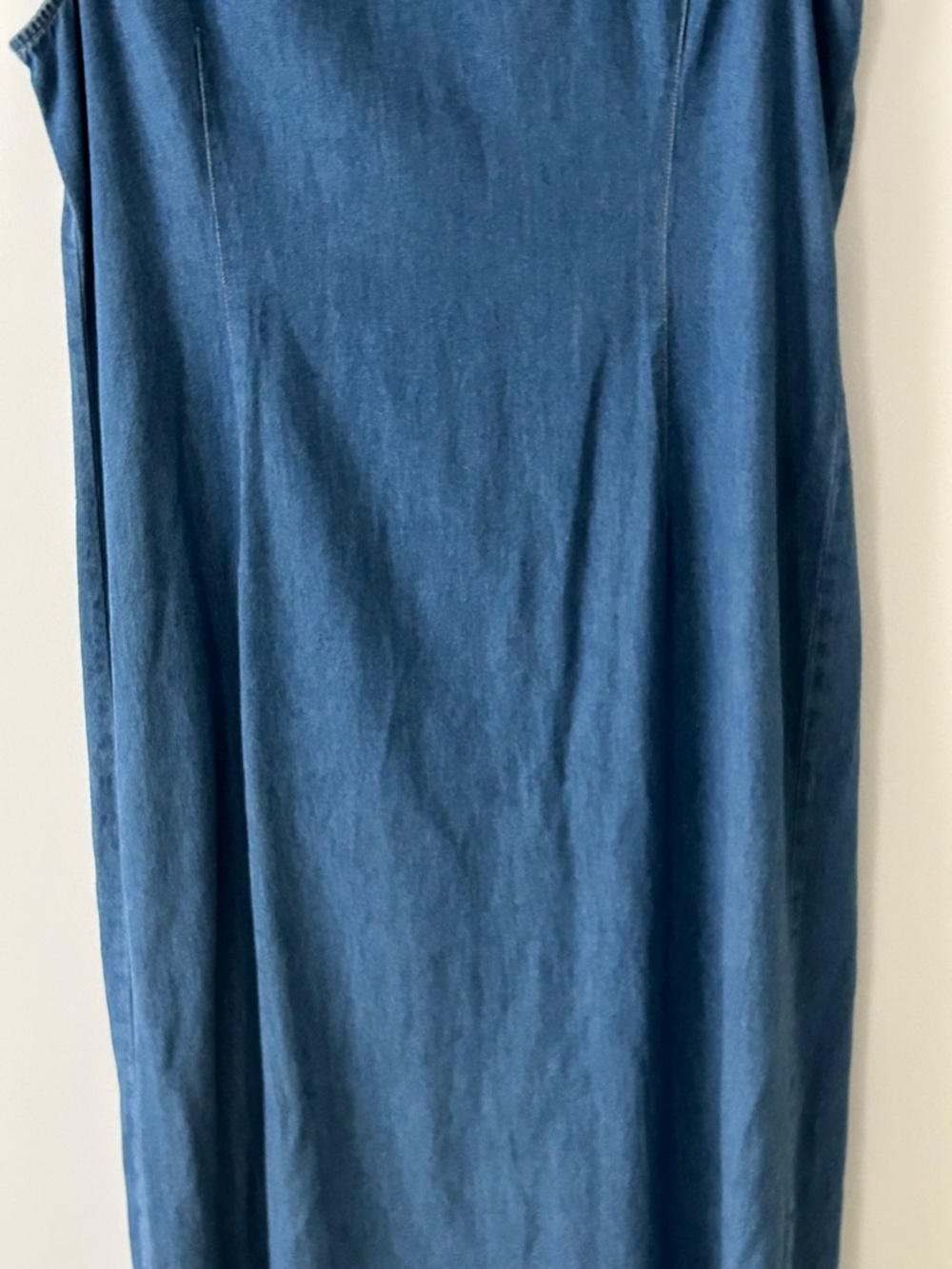 Cherokee 100% Cotton Denim Button Up Maxi Dress - Picture 11 of 13